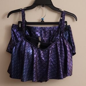 Torrid mermaid two piece swimsuit size 0